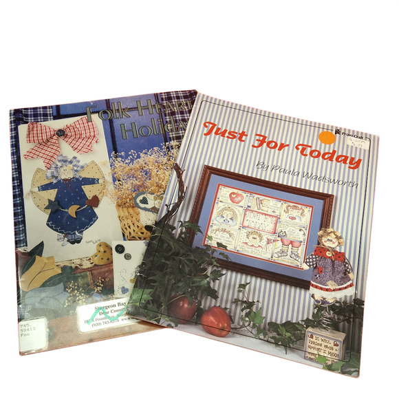 Vtg 1990s - Lot of 2 - Tole Painting Instruction Books - Folk Country Art - Picture 8 of 8